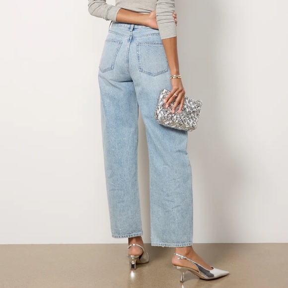 NWT Pistola Wes High Rise Barrel Glitz Jean - Picture 3 of 14